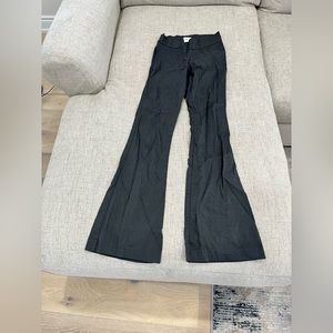 Gray Flared Dress Pants